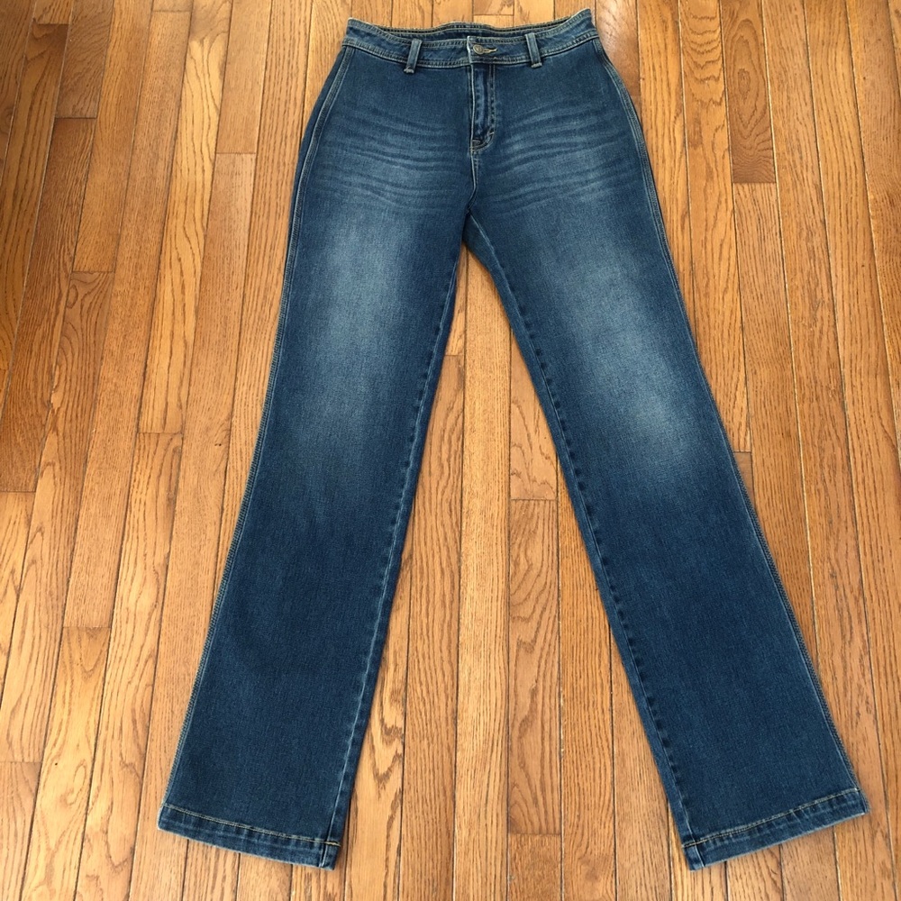 New Jordache Heritage Women’s Heather Straight Stretch Blue Jeans Sz 27